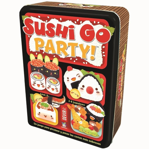 Imagen 1 de 4 de Juego De Mesa Sushi Go Party! Devir. Muy Lejano