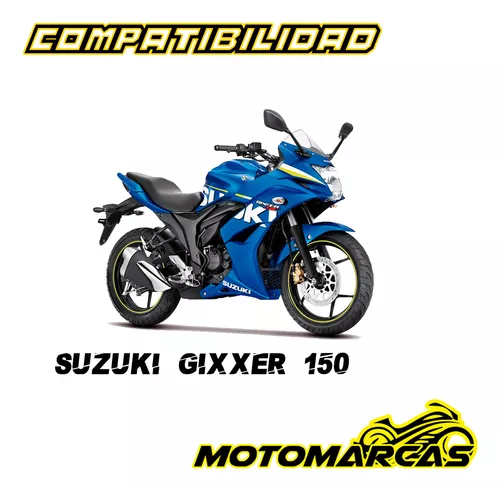  Salpicadera Delantera Azul Para Moto Suzuki Gixxer-