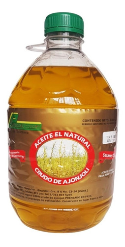 Aceite De Ajonjolí Comestible 3 Litros - L a $53300