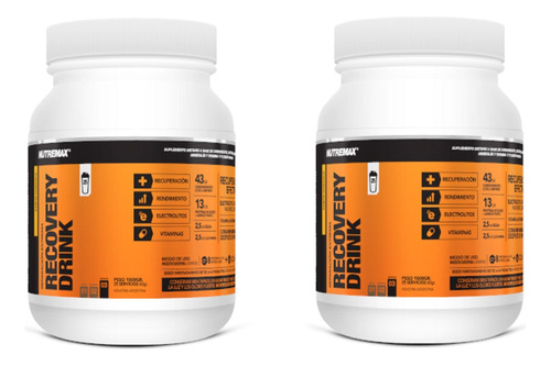 Combo X2 Recovery Drink 1,5kg Nutremax Bebida Isotonica