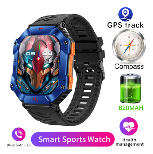 Kr80 Reloj Inteligente Hombre Smartwatch Gps Deportivo