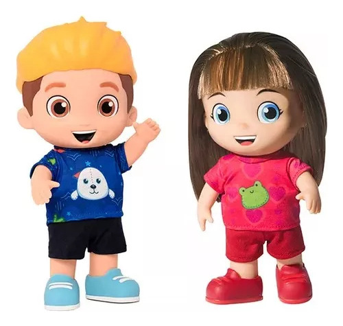 Kit De Bonecos Luccas E Gi Neto Com Fala Original Rosita