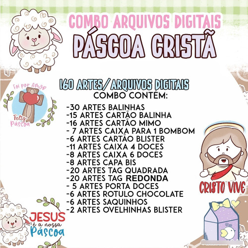 Pacote Especial Páscoa Cristã Completo | Conteúdo Descrição