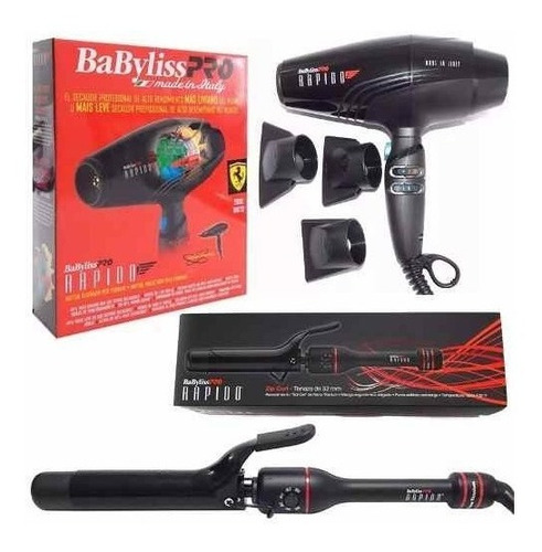 Kit Babyliss Rapido Buclera Zip Curl 32mm+ Secador + Cuotas!