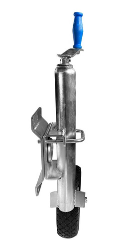 Imagen 3 de 6 de Rueda Timonera Para Trailer Rebatible Y Regulable-chapa Goma