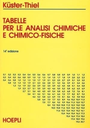 Libro Tabelle Per Le Analisi Chimiche E Chimico-fisiche