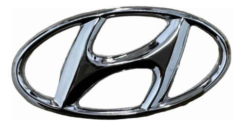 Emblema Logo Hyundai Cromado Persiana Baul