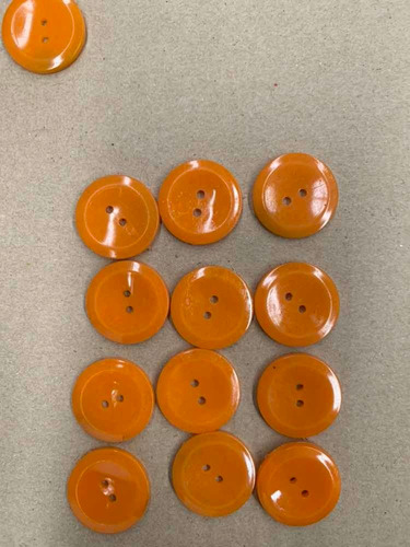 100 Botones Naranja Halloween