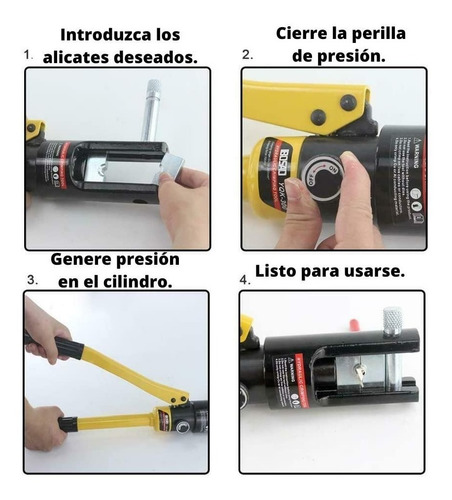 Ponchadora Pinza Hidraulica 16t Juego Con 26 Pza Promocion