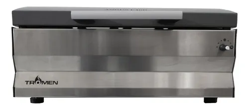 Parrilla Eléctrica Angus E480 Con Dimmer Tromen Forastero Color Gris