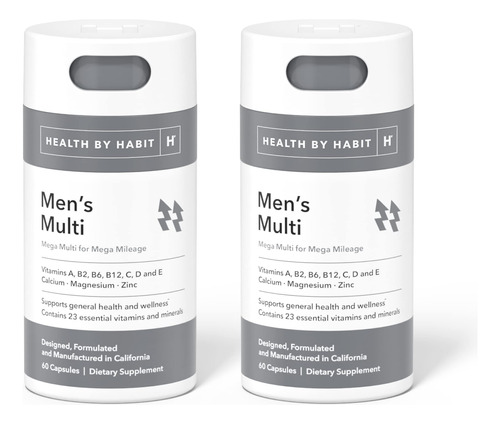 Health By Habit Suplemento Multiple Para Hombre, Paquete De