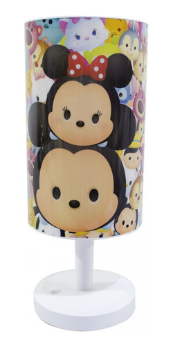  Luminária Abajur Quarto Infantil Unissex Mickey Minnie Tsum