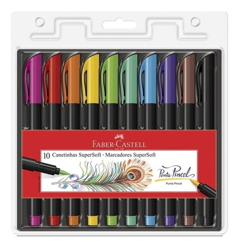 Plumones Punta Pincel Soft X 10 Uds Faber Castell