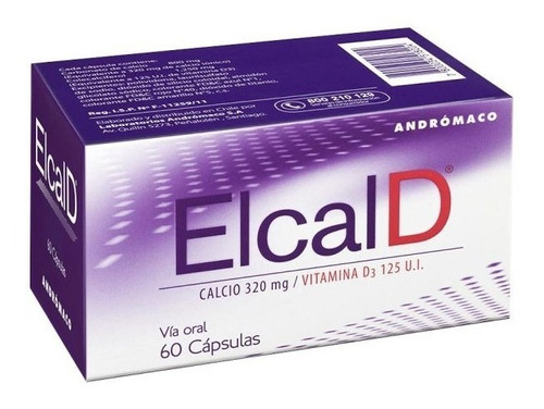 Elcal D (calcio 320mg Y Vit D3 125ui) X 60 Capsulas