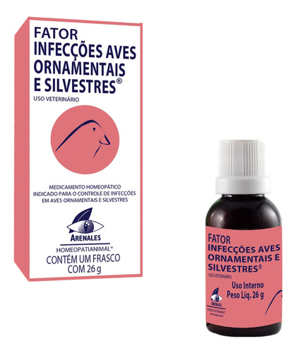 Fator Infecções Aves Ornamentais Silvestres Glóbulos - 26g