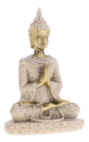 Estatuilla Estatua De Buda Escultura Arenisca Meditación