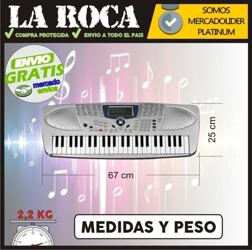 Imagen 6 de 10 de Piano Teclado Organo Musical Infantil 49 Teclas Chicos