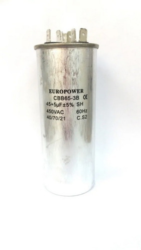 Capacitores De Marcha Para Aires 45+5 Uf Marca Europower