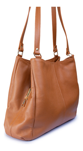 Bolsa Castelli Dama Piel Genuina Con 5 Compartimentos