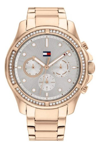 Relógio feminino Tommy Hilfiger Brooklyn 1782572 em ouro rosa