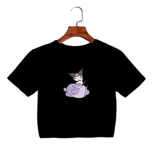 Crop Top - Kuromi Y Baku  Sanrio Kawaii Japon Aesthetic