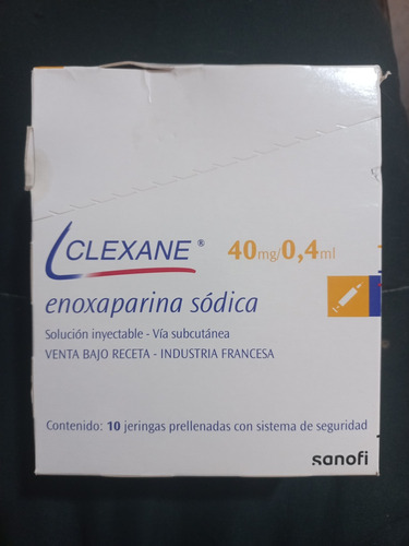 Venta De Clexane 40mg 0,4 Ml 