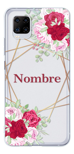Funda Zte Uso Rudo Flores Personalizada Con Tu Nombre