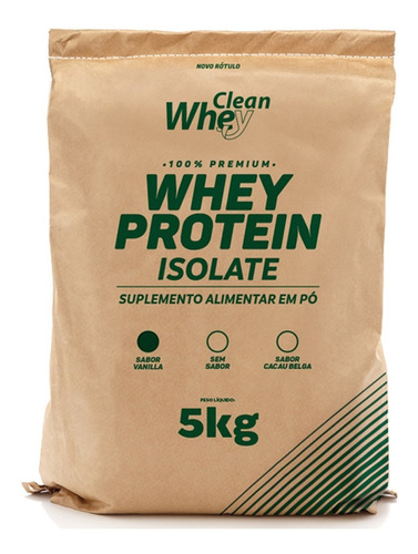 Whey Protein Isolate 5kg Clean Whey Suplemento Alimentar