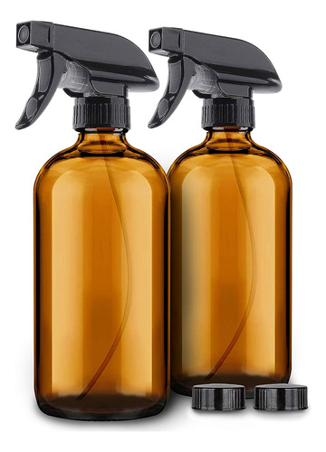 Botellas De Spray De Vidrio Ámbar De 2 Paquetes - Rociador D