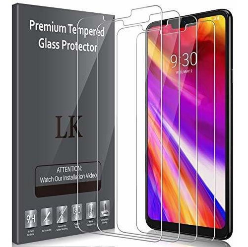 4 Unidade Protector Pantalla Para LG G7 Thinq Vidrio Dureza