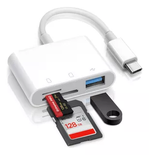 Lector De Tarjetas De Memoria Usb C Adaptador Otg Usb 3 En 1