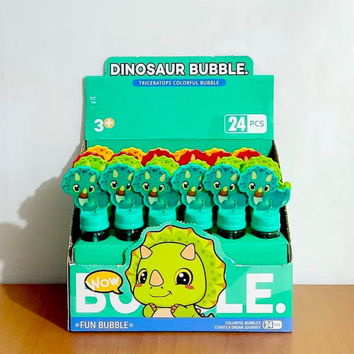 Burbujas Burbujeros Dinosaurio Para Niños 100 Ml 24 Piezas Color Mixto Al Azar
