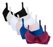 Comprar Paquete De 6 Brasieres Comodos Varilla Surtidos Calidad