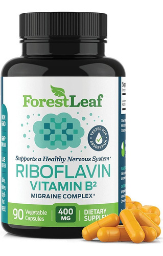 Vitamina B2 Riboflavina 400 Mg 90 Cap Forestleaf