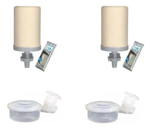 Kit 2 Velas Tripla Ação Para Filtro De Barro + 2 Boias
