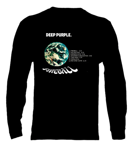 Polera Manga Larga Deep Purple - Ver 04 - Fireball