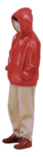 Figuras De Modelos A Escala 1/24, Tela Roja Con Sombrero