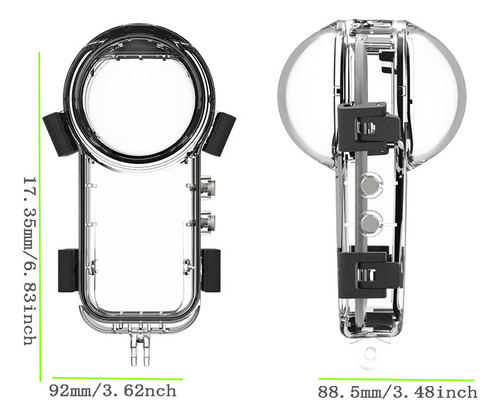Funda Impermeable Full Stealth Dive Para Insta360 X5