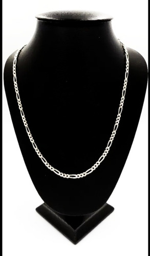Imagen 1 de 6 de Cadena De Pura Plata Fina .925 Tejido 3*1 65cm X 3mm Unisex