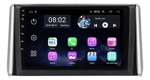 Estéreo Android Carplay 2gb+32gb Para Toyota Rav4 2018-2020