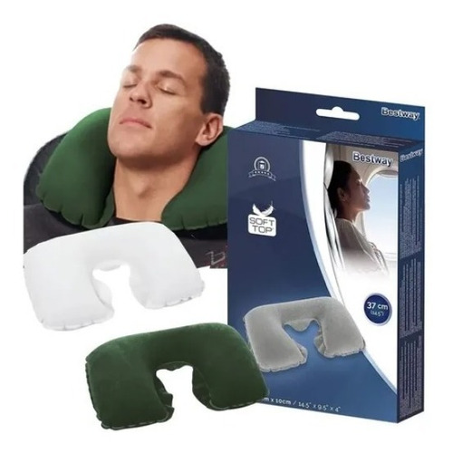 Almohada De Viaje Inflable Tipo C  Bestway Original