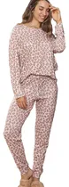 Comprar Pijama Mujer Animal Print Manga Larga Y Babucha Jaia 24032