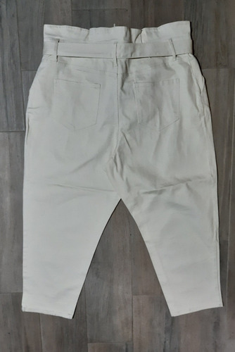 Pantalon Tobillero Jeans Paper Bag Mujer Tall Extra 18 / Xxl