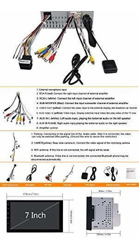Sistema Receptor Audio Doble 2 Din Vehiculo Estereo 10 7