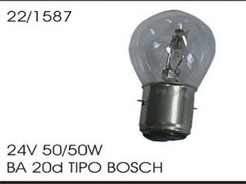 Lampara 24v. 50/50w. 2 Polos Freno Y Posicion Bay20