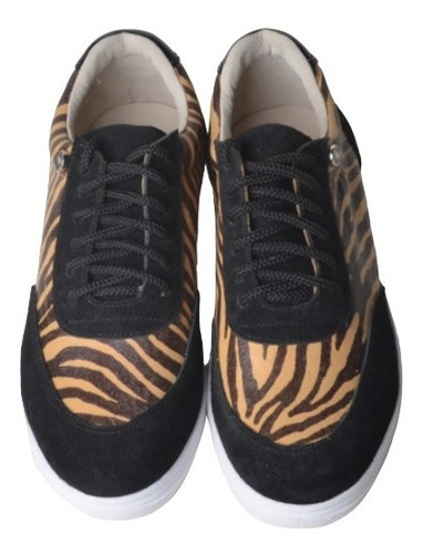 Zapatillas Urbanas De Mujer De Cuero Crom - Ferraro