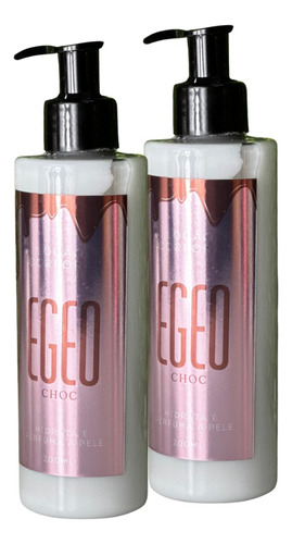 Kit 2 Cremes Hidratante Corporal Egeo Choc 200ml Cada