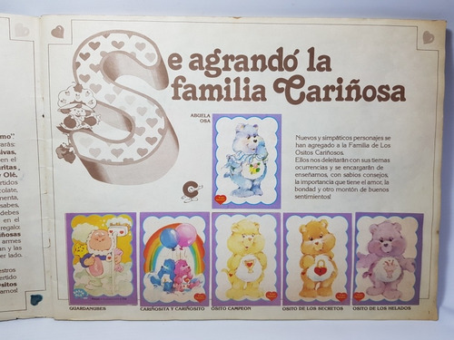 Imagen 3 de 10 de Álbum Ositos Cariñosos Figuritas 1986 Completo Exc Mag 56885
