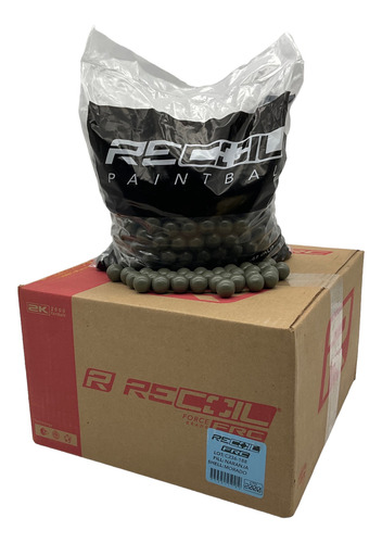 Balas Gotcha 2000 Cápsulas Pintura Recoil Cal.68 Paintball