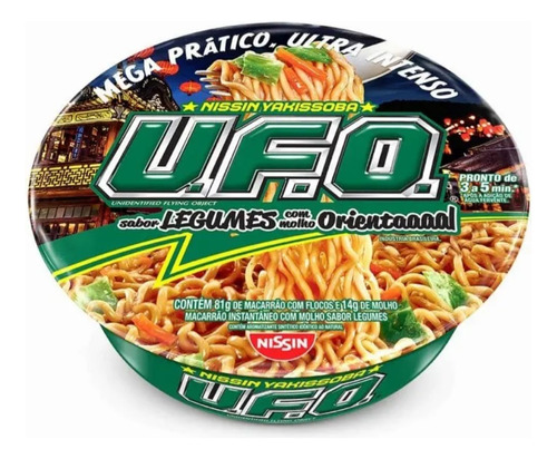 Kit 5 Macarrão Instantâneo Nissin Yakissoba Ufo Legumes 95g